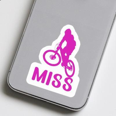 Sticker Miss Downhiller Laptop Image