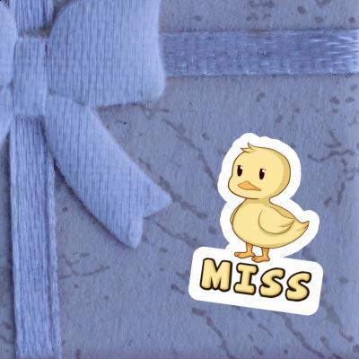 Sticker Miss Duck Notebook Image