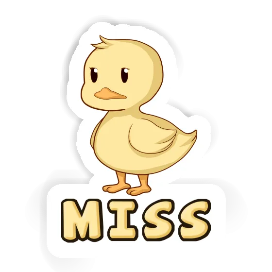 Sticker Miss Duck Notebook Image