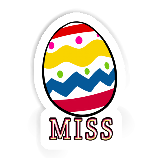 Easter Egg Sticker Miss Gift package Image