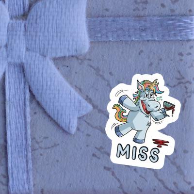 Sticker Einhorn Miss Laptop Image