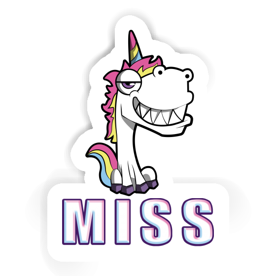 Miss Autocollant Licorne grinçante Image