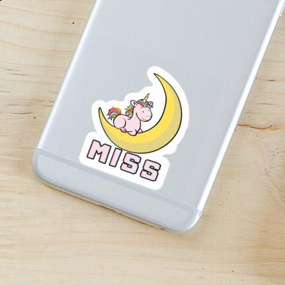 Sticker Unicorn Miss Laptop Image