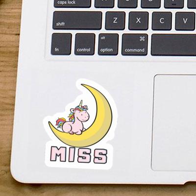 Licorne Autocollant Miss Laptop Image