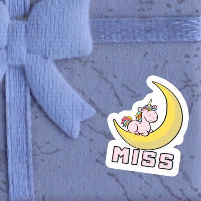 Sticker Unicorn Miss Notebook Image