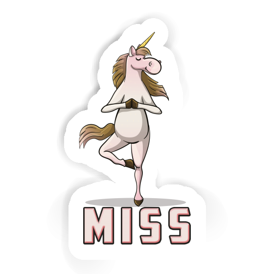 Sticker Unicorn Miss Notebook Image