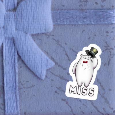 Miss Autocollant Ours polaire Laptop Image