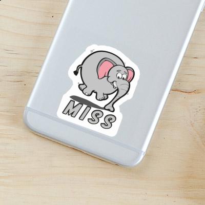 Sticker Miss Jumping Elephant Image