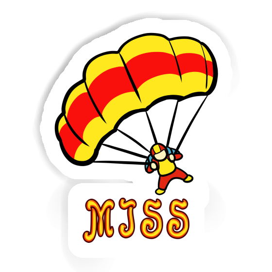 Miss Sticker Parachute Image