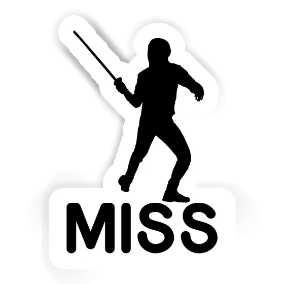 Fencer Sticker Miss Gift package Image