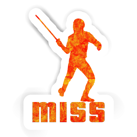 Autocollant Escrimeur Miss Image