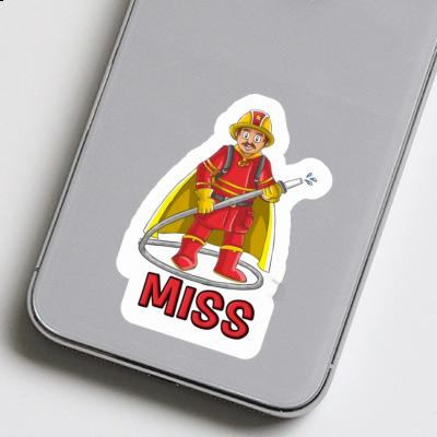 Autocollant Pompier Miss Laptop Image