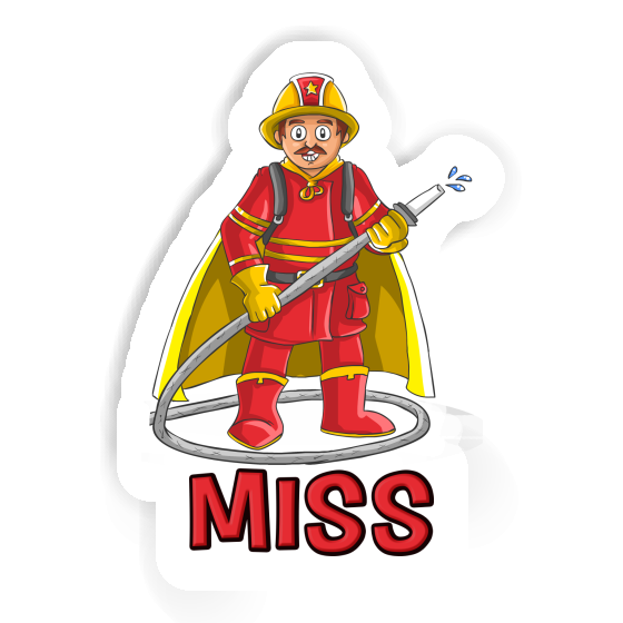 Sticker Firefighter Miss Gift package Image