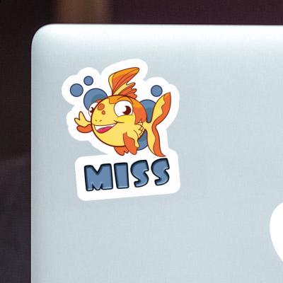 Sticker Fish Miss Laptop Image