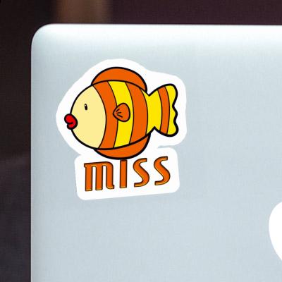 Sticker Fish Miss Image