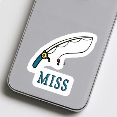 Fishing Rod Sticker Miss Laptop Image