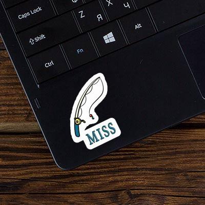 Miss Sticker Fishing Rod Notebook Image