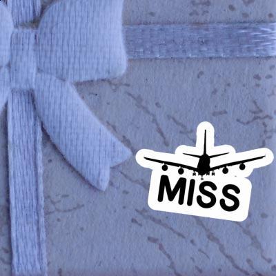 Airplane Sticker Miss Notebook Image