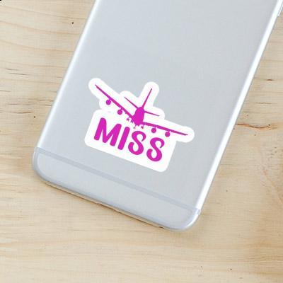 Miss Autocollant Avion Notebook Image