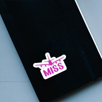 Airplane Sticker Miss Laptop Image