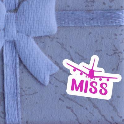 Airplane Sticker Miss Image