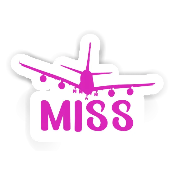 Airplane Sticker Miss Image