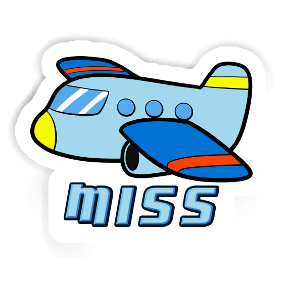 Sticker Miss Airplane Laptop Image