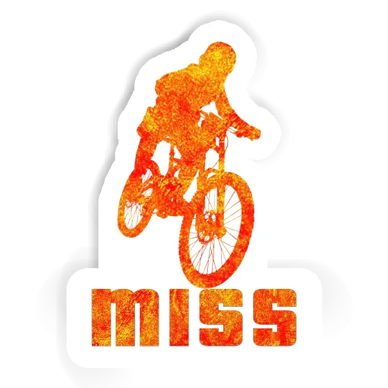 Autocollant Freeride Biker Miss Laptop Image