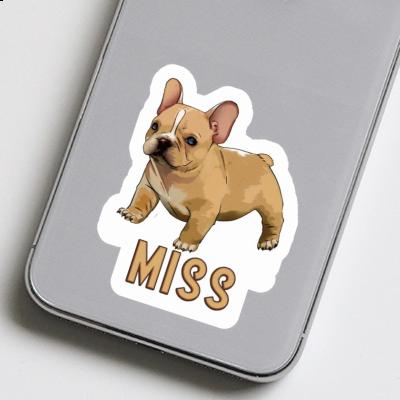 Bouledogue Autocollant Miss Laptop Image