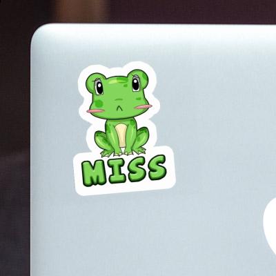 Frosch Sticker Miss Image