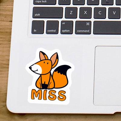 Fox Sticker Miss Laptop Image