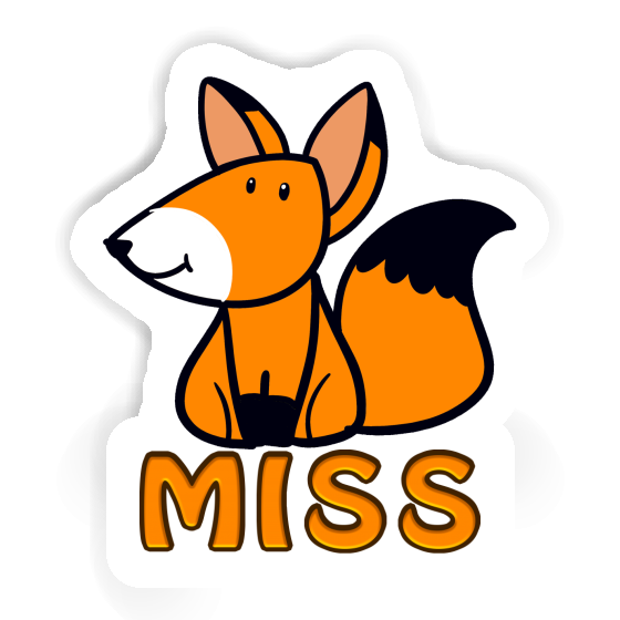 Fox Sticker Miss Notebook Image