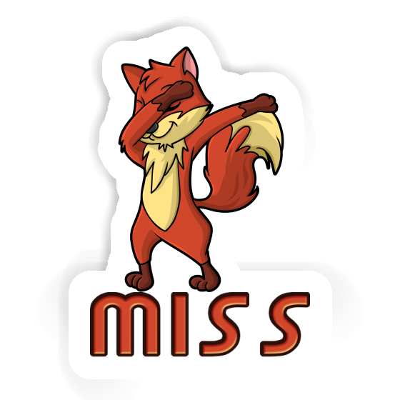 Sticker Fox Miss Laptop Image