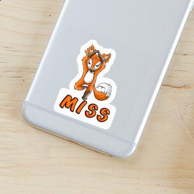 Sticker Yoga Fuchs Miss Image