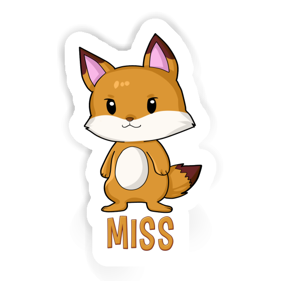 Sticker Miss Fox Image