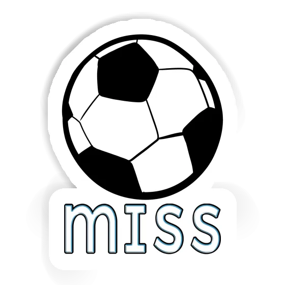 Sticker Miss Soccer Laptop Image