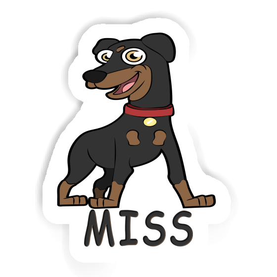 Sticker German Pinscher Miss Notebook Image