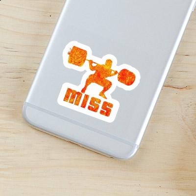 Sticker Weightlifter Miss Gift package Image