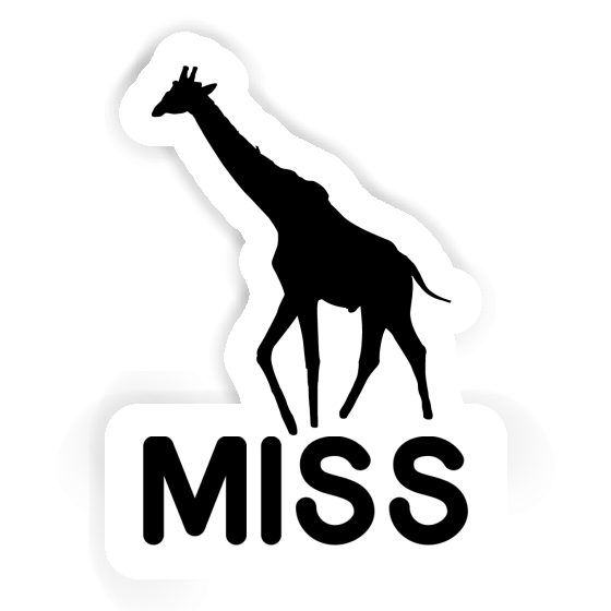 Sticker Giraffe Miss Image