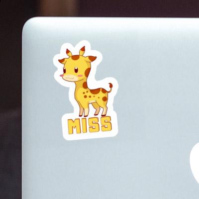 Giraffe Sticker Miss Laptop Image