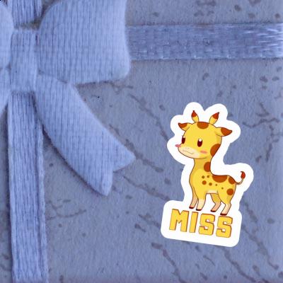 Giraffe Sticker Miss Notebook Image