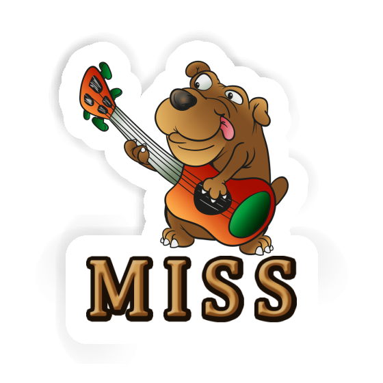 Sticker Guitar Dog Miss Gift package Image