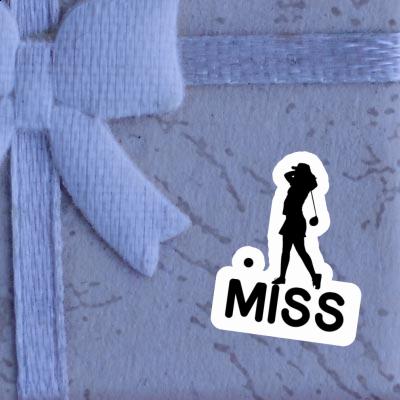 Sticker Miss Golfer Image