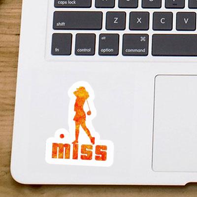 Miss Sticker Golfer Image