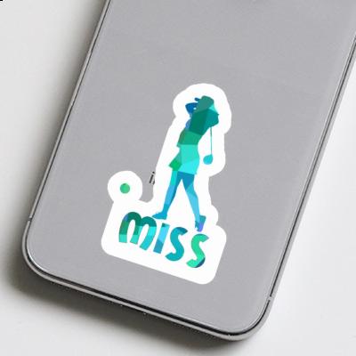 Sticker Golfer Miss Image