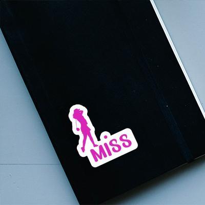 Sticker Golfer Miss Image