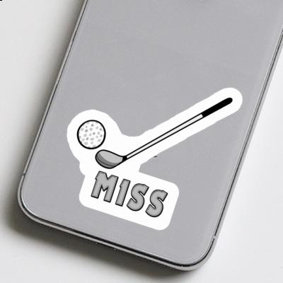 Sticker Miss Golf Club Notebook Image