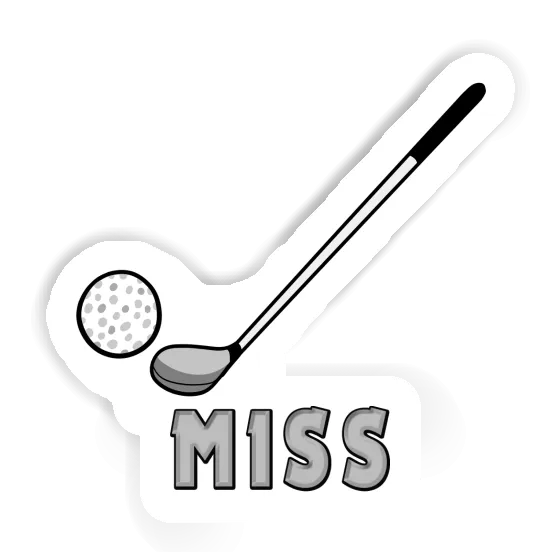 Sticker Miss Golf Club Notebook Image