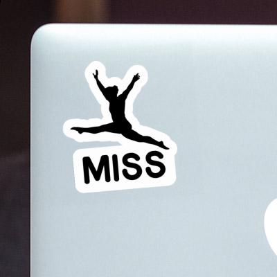 Miss Sticker Gymnastin Notebook Image