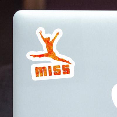 Sticker Miss Gymnast Laptop Image